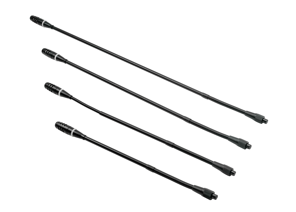 Ohýbacie ramená pre mikrofonové jednotky